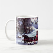 Vintage Weihnachtsgeschenke im Winter Kaffeetasse (Links)