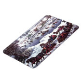 Vintage Weihnachtsgeschenke im Winter Magnet (Linke Seite)