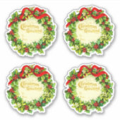 Vintage Weihnachtsgeschenke Labels 4 Von mir zu di (Vorderseite)