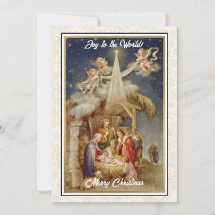 Vintage-Weihnachtsgeschichte Christmas I Klassisch Feiertagskarte