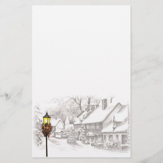 Vintage Weihnachtsgeschosse Briefpapier (Vorderseite)