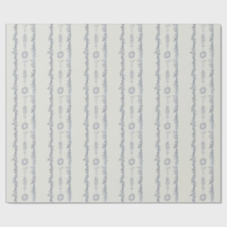 Vintage-Weihnachtsgirlande Nussknacker Streifen Geschenkpapier