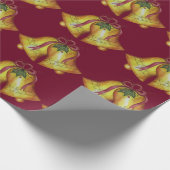 Vintage Weihnachtsglocken Geschenkpapier (Ecke)