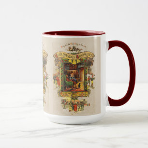 Vintage-Weihnachtsgruß Tasse