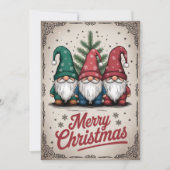 Vintage Weihnachtsgrüße Feiertagskarte (Vorderseite)