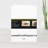 Vintage Weihnachtsgrüße Feiertagskarte (Rückseite)