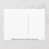 Vintage Weihnachtsgrüße Feiertagspostkarte (Rückseite)