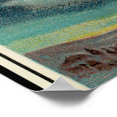 Vintage Weihnachtsgrüße Norwegens, Poster (Ecke)