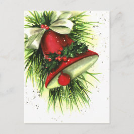 Vintage Weihnachtsgrüße Postkarte