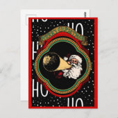 Vintage Weihnachtsgrüße Postkarte (Vorne/Hinten)