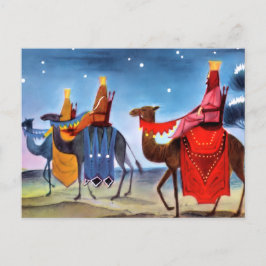 Vintage Weihnachtsgrüße Postkarte