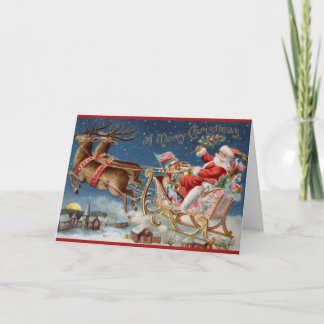 Vintage Weihnachtsgrüßkarte Karte