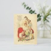 Vintage Weihnachtsjubiläumsspiele Feiertagspostkarte (Stehend Vorderseite)