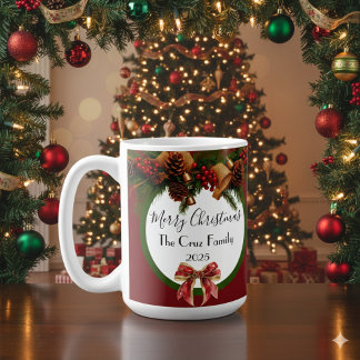 Vintage-Weihnachtskaffee/Heiße-Schokoladen-Tasse Kaffeetasse