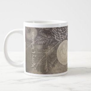 Vintage-Weihnachtskaffee und Kekse Jumbo-Tasse