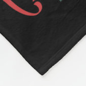 Vintage Weihnachtskarol Xmas Light Academia Lite Fleecedecke (Ecke)