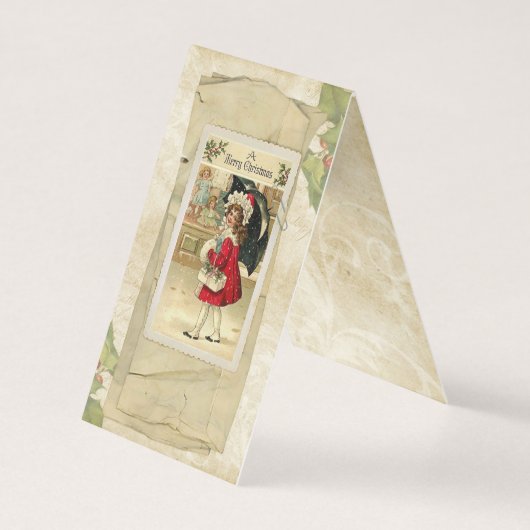 Vintage-Weihnachtskarte (Vorderseite)