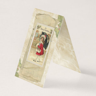 Vintage-Weihnachtskarte