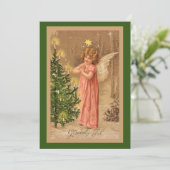 Vintage Weihnachtskarte 1910 Karte (Stehend Vorderseite)