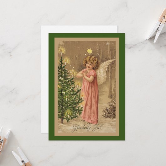 Vintage Weihnachtskarte 1910 Karte (Vorderseite/Rückseite Beispiel)