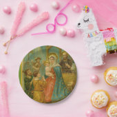Vintage Weihnachtskarte aus der Edwardianischen Är Pappteller (Party)