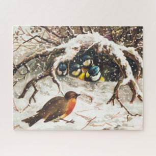 Vintage-Weihnachtskarte aus der viktorianischen Är Puzzle