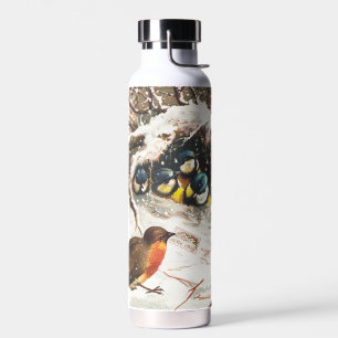 Vintage Weihnachtskarte aus der viktorianischen Är Trinkflasche