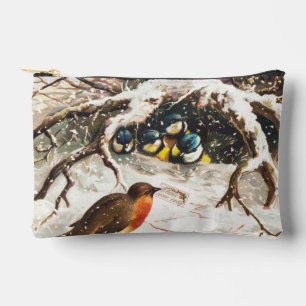Vintage Weihnachtskarte aus der viktorianischen Är Zubehörtasche