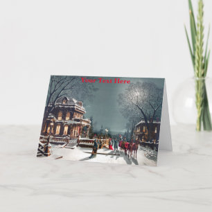 Vintage-Weihnachtskarte Dankeskarte