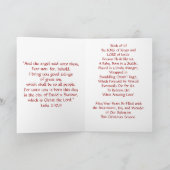 Vintage Weihnachtskarte der Krippe Feiertagskarte (Innenseite)