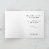 Vintage Weihnachtskarte der Luftwaffe Feiertagskarte (Innenseite)