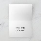 Vintage Weihnachtskarte des Weihnachtsmanns Feiertagskarte (Innenseite)