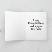 Vintage Weihnachtskarte des Weihnachtsmanns Karte (Innenseite)