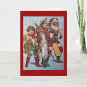 Vintage Weihnachtskarte Feiertagskarte