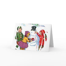 Vintage-Weihnachtskarte