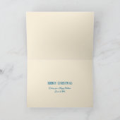 Vintage Weihnachtskarte Feiertagskarte (Innenseite)