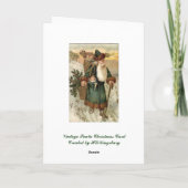 Vintage Weihnachtskarte Feiertagskarte (Rückseite)