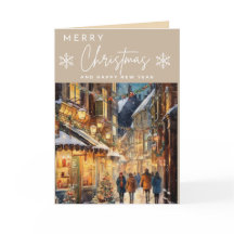 Vintage-Weihnachtskarte