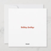 Vintage Weihnachtskarte Feiertagskarte (Rückseite)