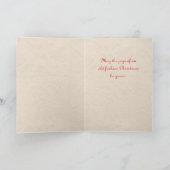 Vintage Weihnachtskarte Feiertagskarte (Innenseite)