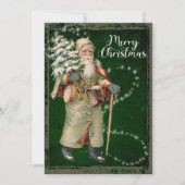 Vintage Weihnachtskarte Feiertagskarte (Vorderseite)