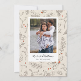 Vintage Weihnachtskarte Feiertagskarte