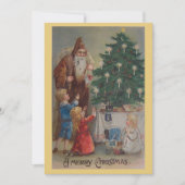 Vintage Weihnachtskarte Feiertagskarte (Vorderseite)