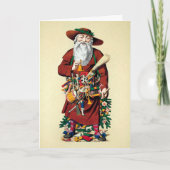 Vintage Weihnachtskarte Feiertagskarte (Vorderseite)