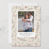 Vintage Weihnachtskarte Feiertagskarte (Vorderseite)