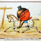 Vintage Weihnachtskarte Feiertagskarte