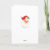 Vintage Weihnachtskarte Feiertagskarte (Rückseite)