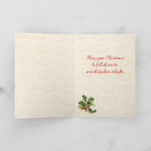 Vintage Weihnachtskarte Feiertagskarte (Innenseite)
