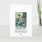 Vintage Weihnachtskarte Feiertagskarte (Rückseite)