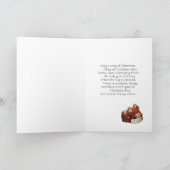 Vintage Weihnachtskarte Feiertagskarte (Innenseite)